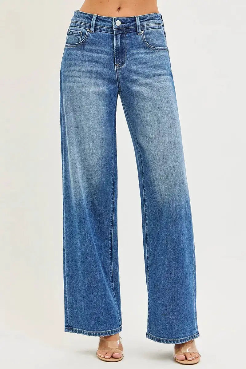 RISEN Slouchy Baggy Jeans with Pockets - Image 2