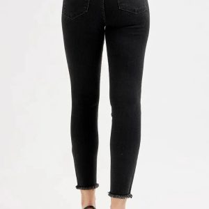 RISEN Full Size Tummy Control High Rise Adjustable Waist Skinny Jeans Plus Size - Image 5
