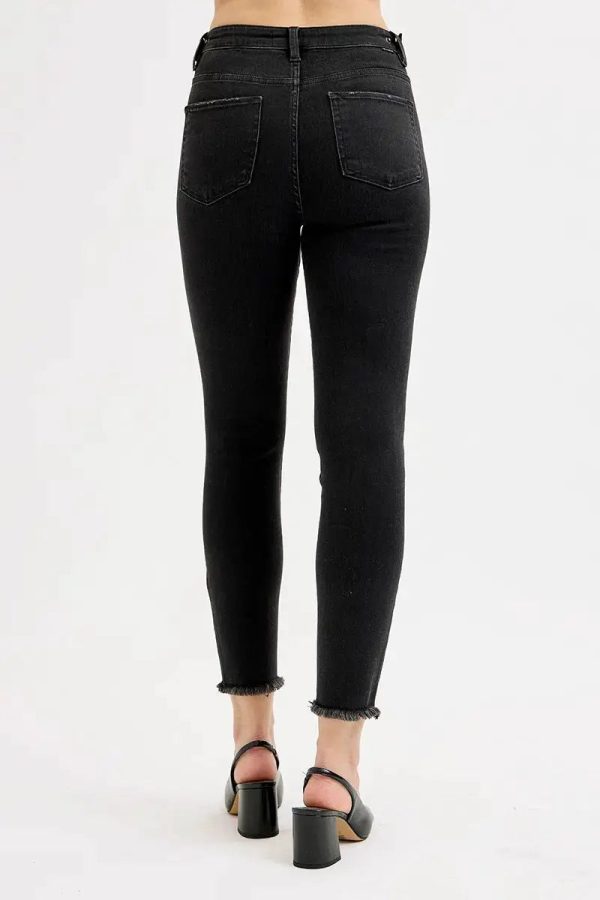 RISEN Full Size Tummy Control High Rise Adjustable Waist Skinny Jeans Plus Size