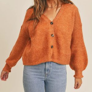 MABLE Long Sleeve Button Down Sweater Cardigan - Image 3