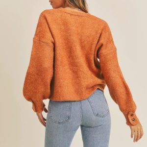 MABLE Long Sleeve Button Down Sweater Cardigan - Image 2