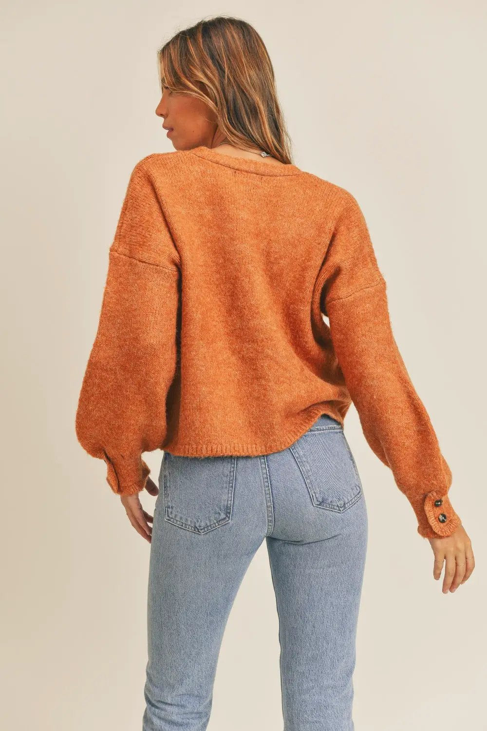 MABLE Long Sleeve Button Down Sweater Cardigan - Image 2