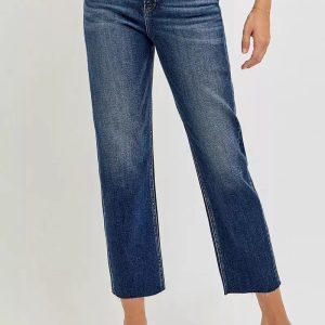 RISEN High Rise Slim Barrel Jeans - Image 2