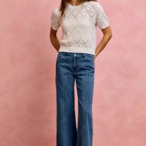 SO ME Seam Detail Mid Rise Stretch Denim Jeans - Image 11