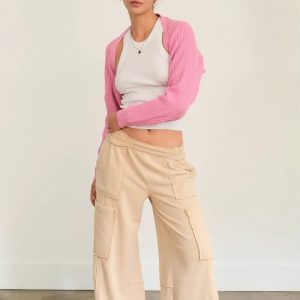 HYFVE Ribbed Knit Bolero Cardigan - Image 4
