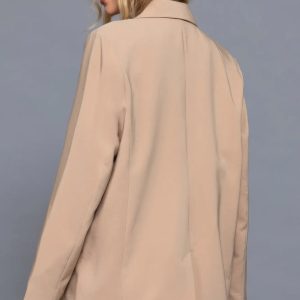 Long slv front button closure blazer - Image 5