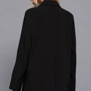 Long slv front button closure blazer - Image 6