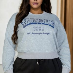 Plus Size Graphic Drop Shoulder Sweatshirt - Image 5