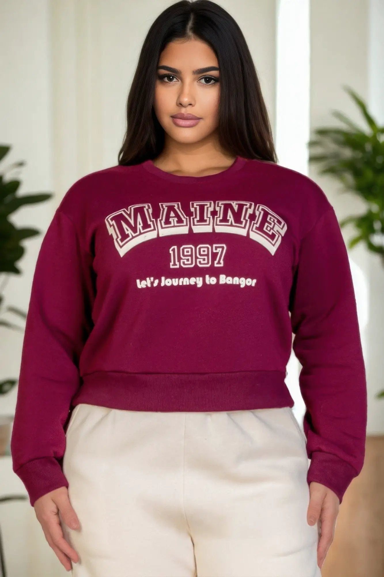 Plus Size Graphic Drop Shoulder Sweatshirt - Image 6