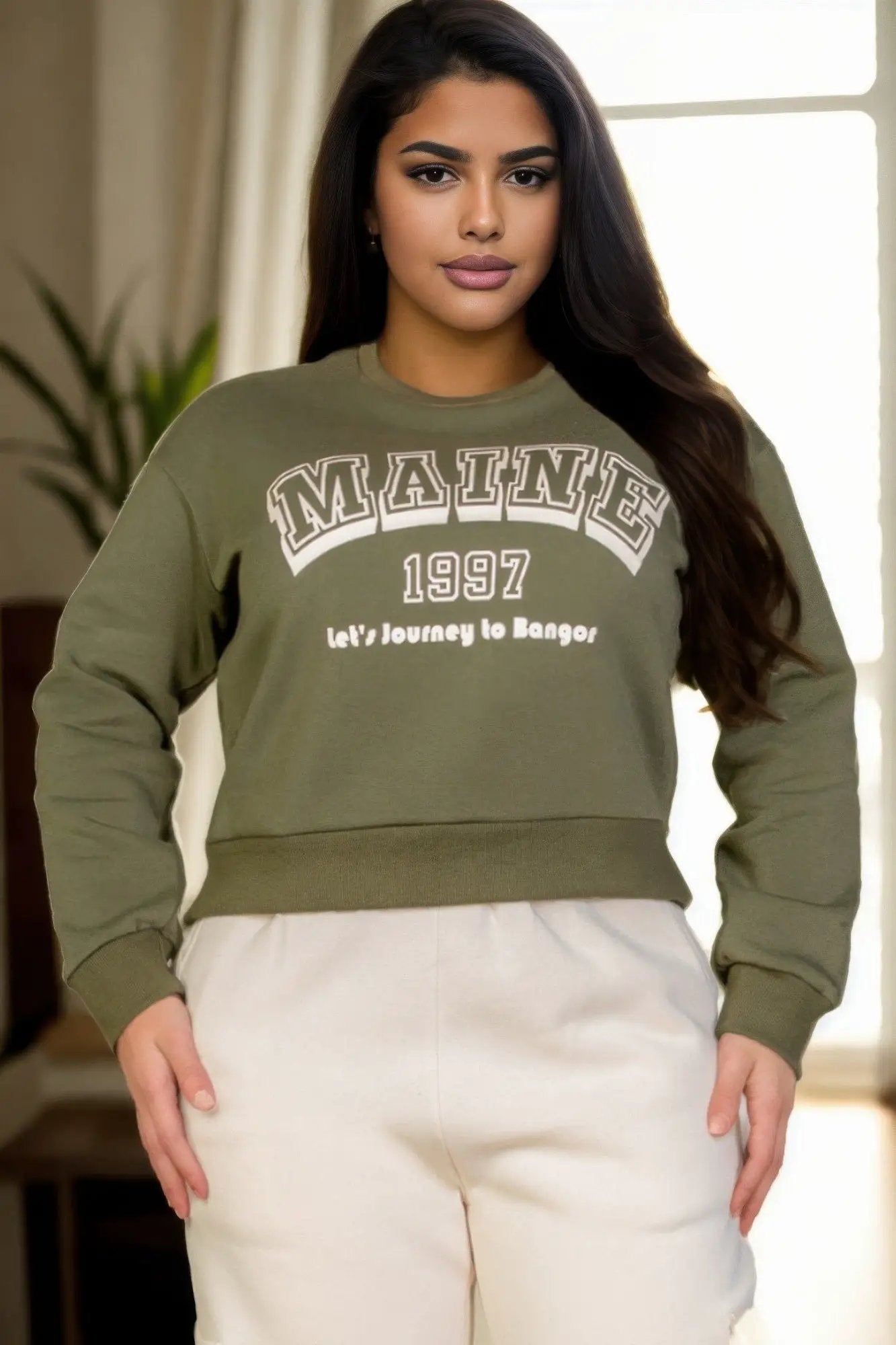 Plus Size Graphic Drop Shoulder Sweatshirt - Image 7