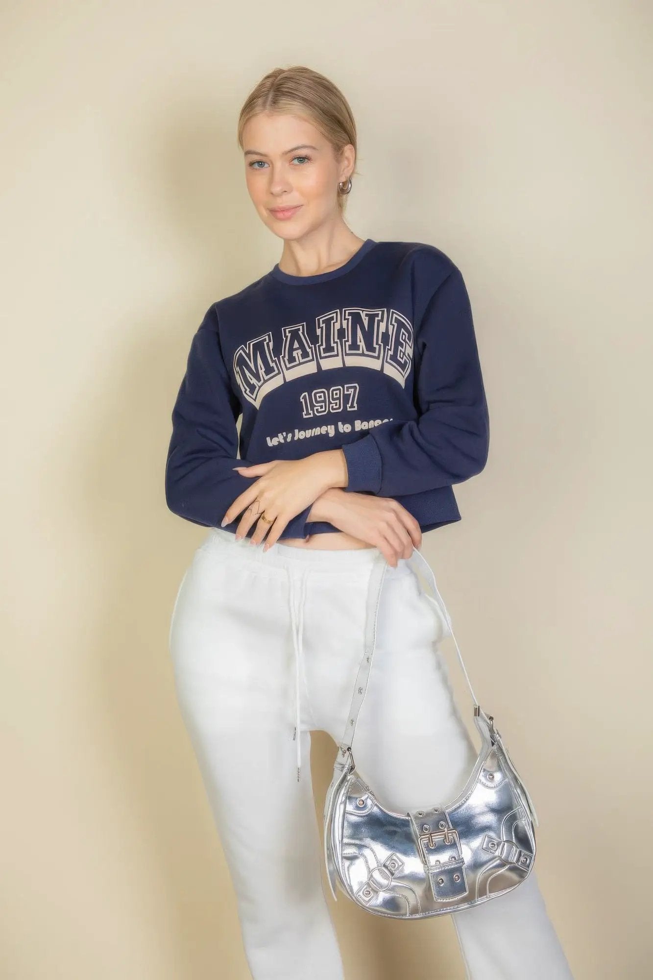 Graphic Drop Shoulder Sweatshirt - Image 3