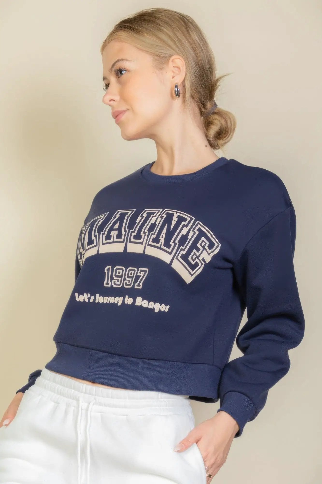 Graphic Drop Shoulder Sweatshirt - Image 4