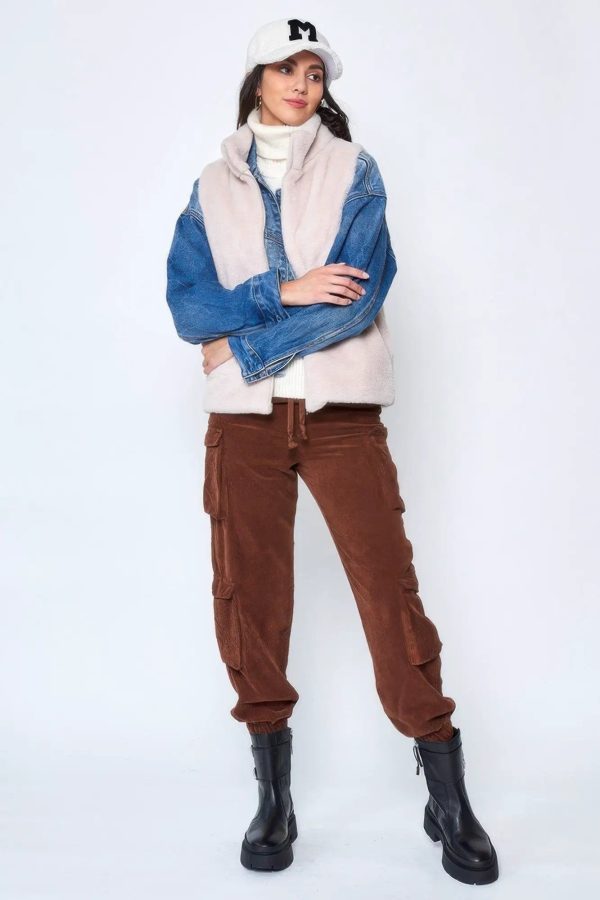 Solid Faux Fur Vest