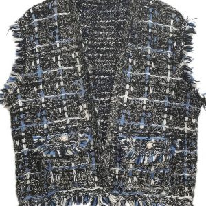 Plaid Tweed Vest - Image 4