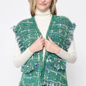Plaid Tweed Vest - Image 5