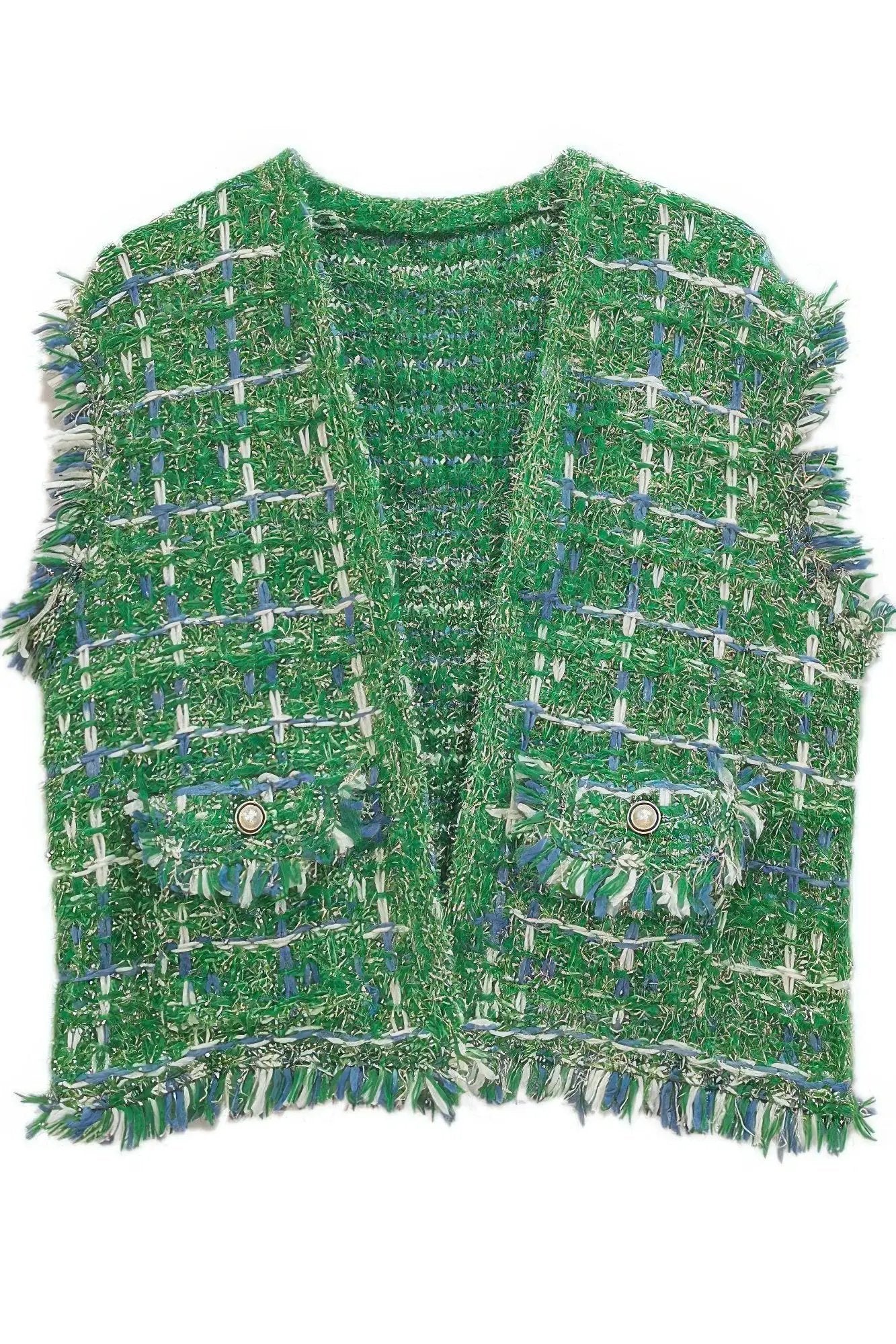 Plaid Tweed Vest - Image 7