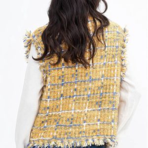 Plaid Tweed Vest - Image 9
