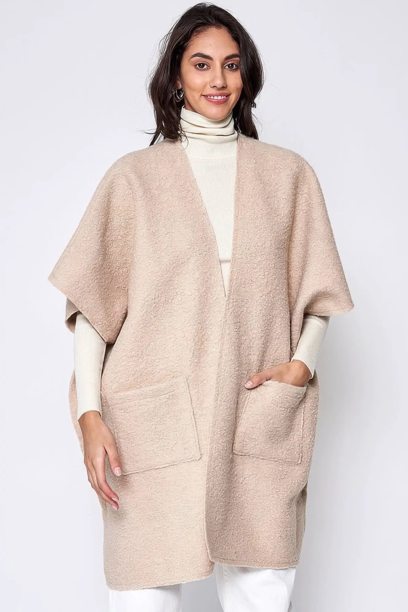 Open Front Pocket Kimono - Image 1