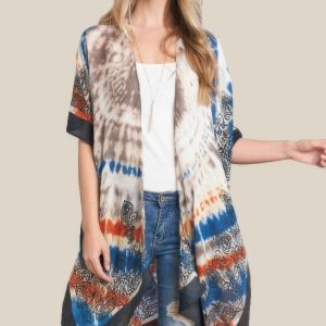 Tie Dye Boho Kimono - Image 1