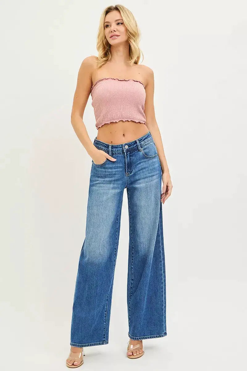 RISEN Slouchy Baggy Jeans with Pockets - Image 6