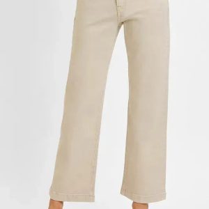 RISEN Full Size Tummy Control Mid Rise Ankle Straight Jeans Plus Size - Image 1