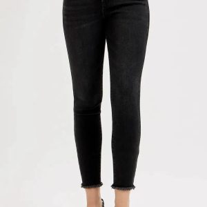 RISEN Full Size Tummy Control High Rise Adjustable Waist Skinny Jeans Plus Size - Image 1