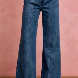 SO ME Seam Detail Mid Rise Stretch Denim Jeans - Image 1
