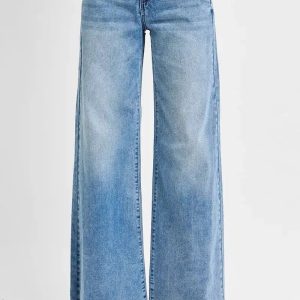 RISEN Full Size Tummy Control High Rise Ankle Palazzo Jeans Plus Size - Image 1