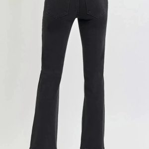 RISEN Full Size High Rise Wide Waistband Ankle Bootcut Jeans - Image 2