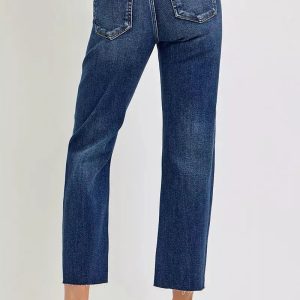 RISEN High Rise Slim Barrel Jeans - Image 5