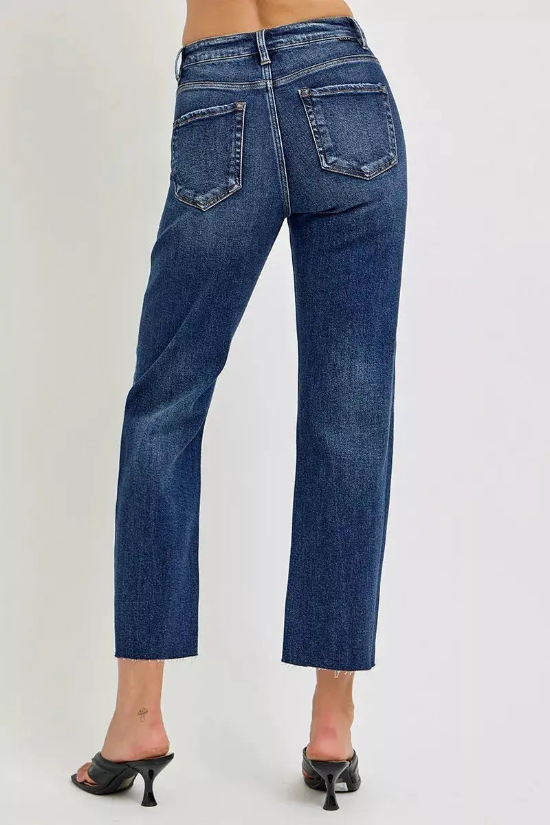 RISEN High Rise Slim Barrel Jeans - Image 5