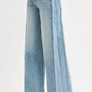 RISEN Mid Rise Wide Barrel Transferable Leg Snap Jeans - Image 6