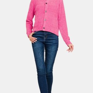 Zenana Button Down Long Sleeve Sweater Cardigan - Image 4