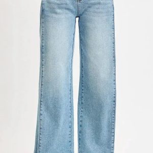 RISEN Mid Rise Wide Barrel Transferable Leg Snap Jeans - Image 4