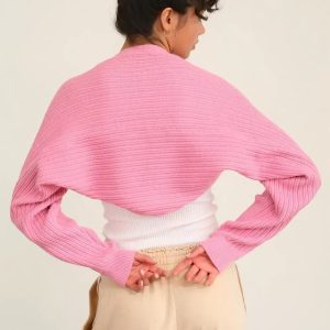 HYFVE Ribbed Knit Bolero Cardigan - Image 2