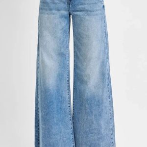 RISEN Full Size Tummy Control High Rise Ankle Palazzo Jeans Plus Size - Image 2