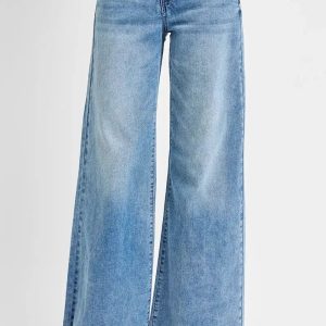 RISEN Full Size Tummy Control High Rise Ankle Palazzo Jeans Plus Size - Image 3