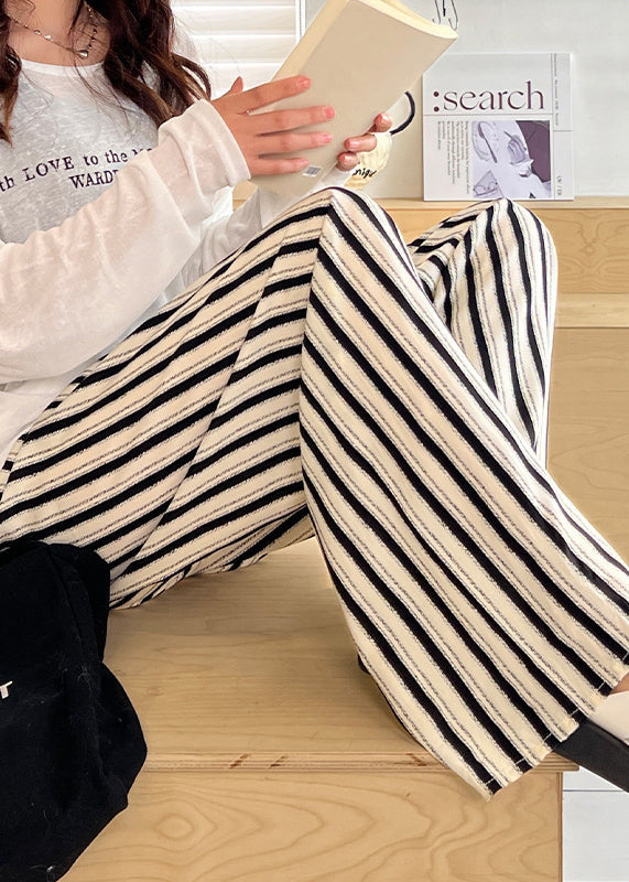 Straight Bohemian Waist Print Pants Elastic Cotton Summer - Image 3