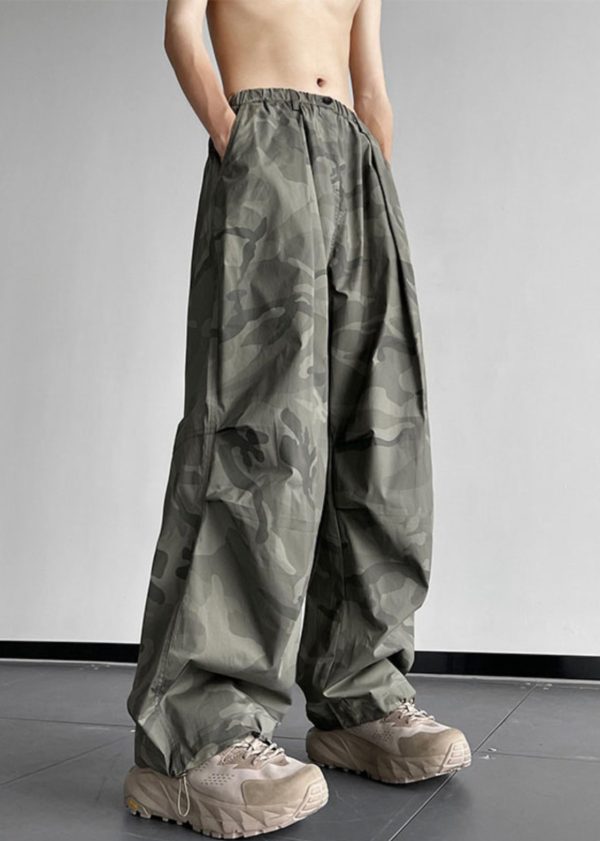 Pants Camouflage Men Cotton Waist Elastic Casual Pockets Summer - Image 2