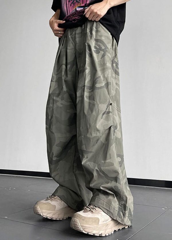 Pants Camouflage Men Cotton Waist Elastic Casual Pockets Summer - Image 4