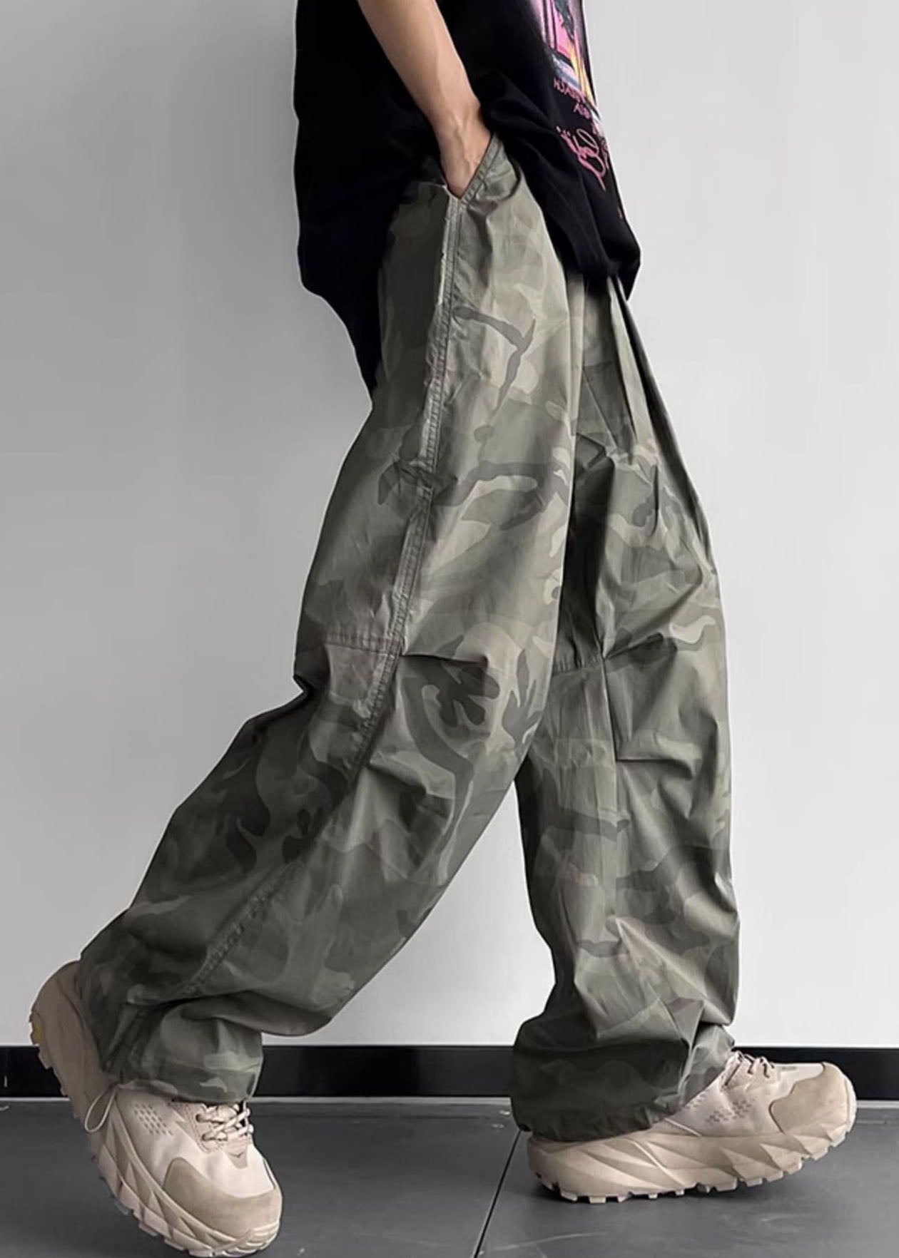 Pants Camouflage Men Cotton Waist Elastic Casual Pockets Summer - Image 5