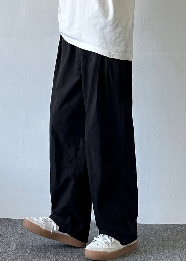 Cotton Pants Beige Waist Mens Elastic Pockets French Summer Solid - Image 2