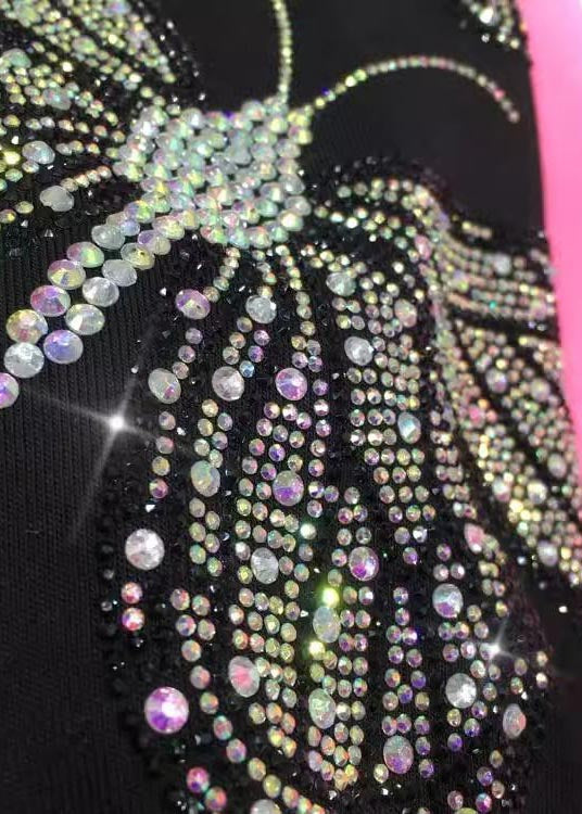 Fall French Pants Zircon Cotton Pink Butterfly - Image 4