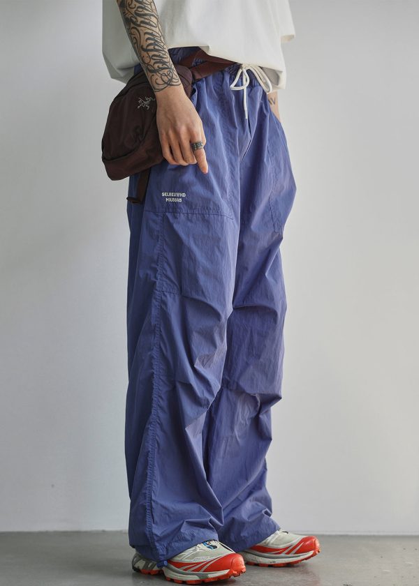 Letter Lace Cotton Men Pockets Summer Blue Pants Up New