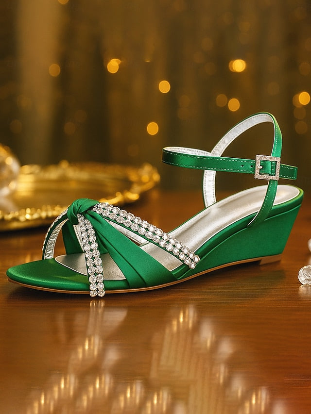 Satin Wedge Women