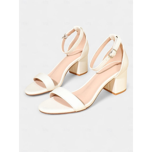Gold Ankle Heel Sandals with Women
