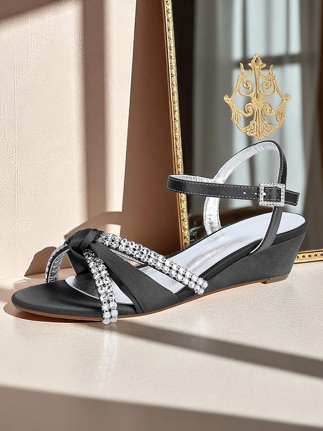 Satin Wedge Women