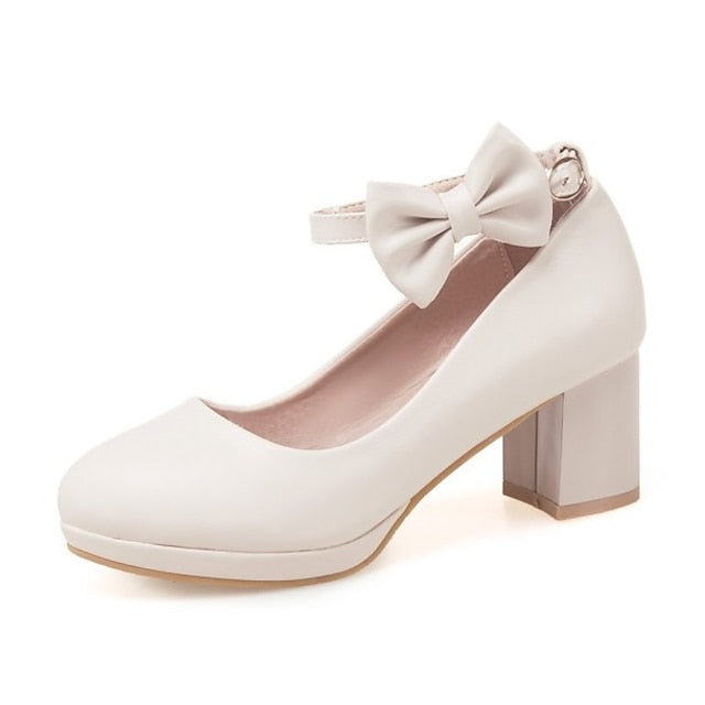 White for Bow Jane Shoes Girls