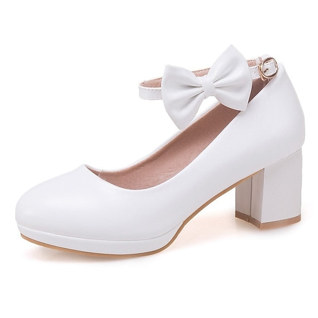 White for Bow Jane Shoes Girls