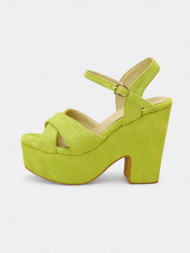 with Strap Platform Pink Sandals - Suede Hot Women